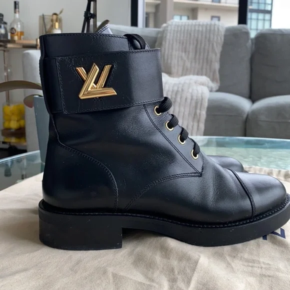Louis Vuitton Combat Boots Sz 36.5 - Picture 4 of 5